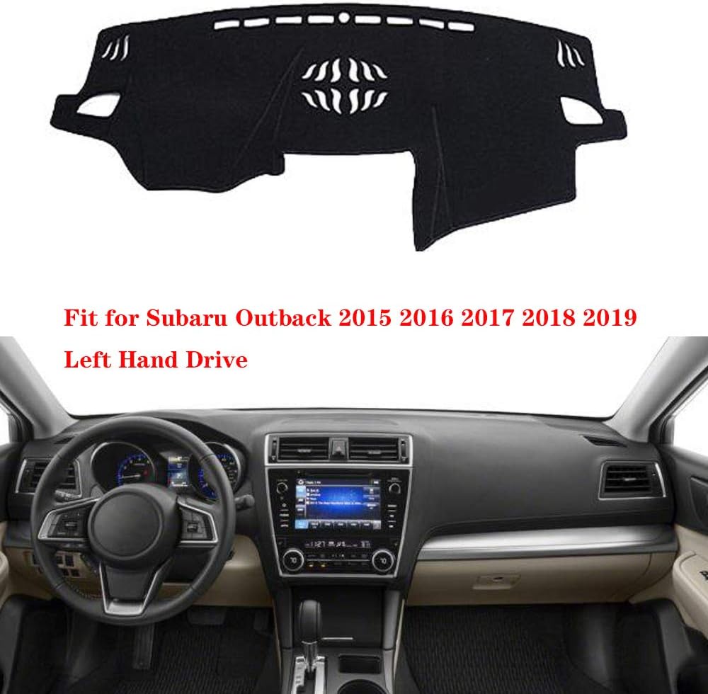 N2Qnice Dashmat for Subaru Outback 2015 2016 2017 2018 2019 Left Hand Drive Dashboard Cover Dash Pad Car Mat Carpet Custom Car-Styling Accessories