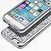 UrbanDrama iPhone 6S Plus Case, iPhone 6 Plus Case, Luxury Glitter Sparkly Rhinestone Case Hard PC, TPU Anti Slip Shockproof Chrome Bumper Case for iPhone 6 Plus, iPhone 6S Plus 5.5 inch, Shiny Black
