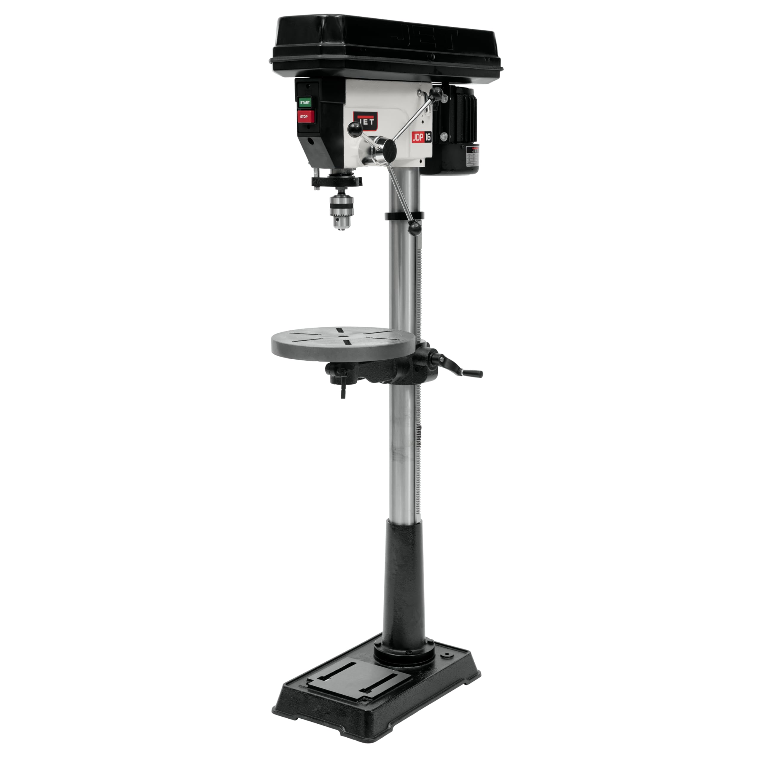Taladro de piso JET de 17 pulgadas, 16 velocidades, 3/4 HP, 115/230 V monofásico (modelo JDP-17MF)