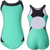 MODNTOGA Competition Swimsuit Girl Swim Team Swimsuit Kids Girls Athletic Swimsuit One Piece Youth Swimwear for 4-16 Years