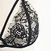 Bra Top ,toraway Women Hollow Translucent Sheer Lace Strap Bustier Lingerie Bra Top (Large, Black)