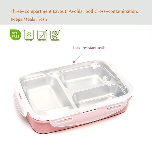 boqun rectangular caja de almuerzo de acero inoxidable a ...