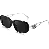 FEISEDY Retro Rectangle Sunglasses for Women Trendy Small Square Sunglasses 90s Vintage Shades B2968