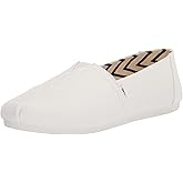 TOMS Womens Alpargata Slip On Flats Casual - White - Size 6.5 B