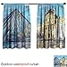 MaryMunger Rod Pocket Curtains Sketchy Louvre Palace Museum Paris Energy Efficient, Darkening W55x63L Inches