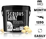 The Bulk Protein Company Serious Gainz 5kg White Chocolate Mass Gainer view 3
