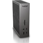 CalDigit TS5 Plus - Thunderbolt 5 Docking Station, 20-Ports, 10GbE LAN | PCIe based 10GbE LAN, Dual USB Controllers, 120 Gbps Bandwidth Boost, Two 8K @ 60Hz, 140W Dedicated Host Charging, 330W PSU