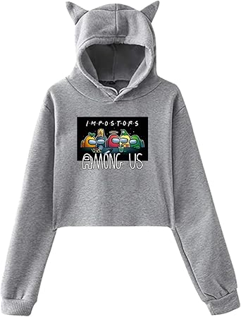 gray crop top sweater