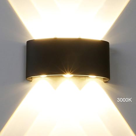 Pathson Outdoor Led Wall Light Waterproof 6 Leds Hallway Porch