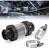 WIKIBB Inline Heater Core Coolant Filter 1-1/2 Inch Universal | Universal Fit, High Flow Design, Reusable Stainless Mesh, Durable