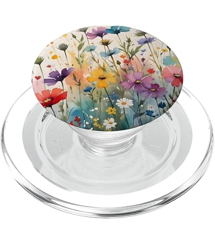 PopSocket PopGrip noir à motif floral | Claire's FR