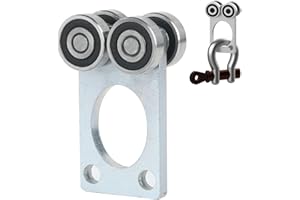 Fuperoo Wheel Trolley Assembly Rollers.Bearing Trolley Assembly.The top of The Trolley has Room for Set Screws, Allowing The use of a 1-5/8" high Strut Channel