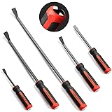 RIMKOLO Pry Bar Set, 5-Piece Heavy Duty Pry Bars