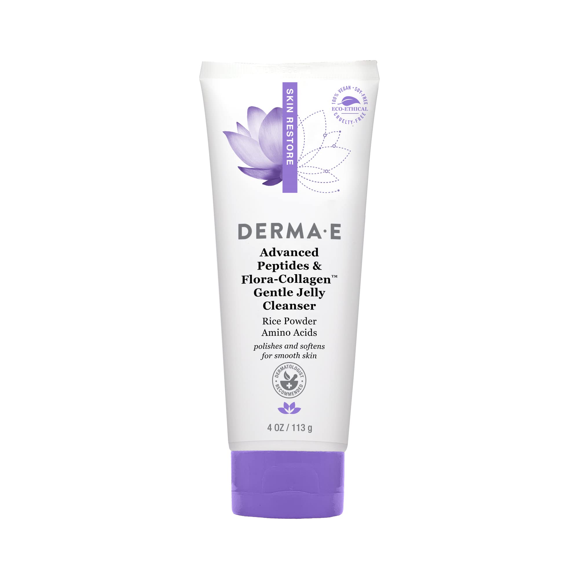 Derma E Advanced Peptides & Flora-Collagen Gentle Jelly Cleanser