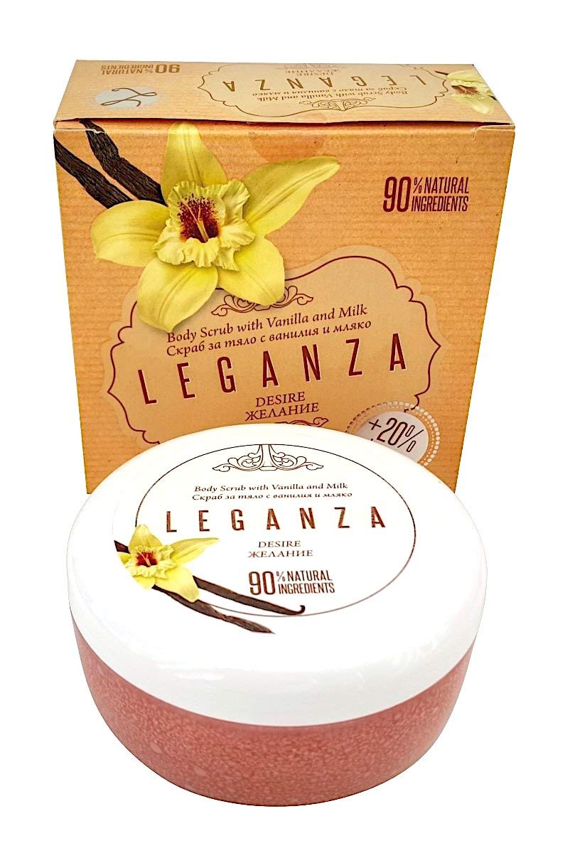 Leganza Desire Body Scrub with Vanilla and Milk