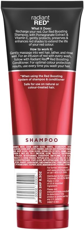 Amazon Com John Frieda Radiant Red Red Boosting Shampoo Beauty