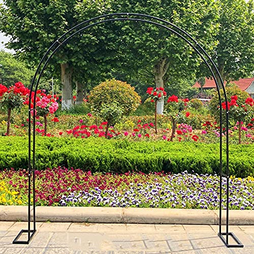 GEREP Selbstorganisiert Rosenbogen Torbogen Gartenbogen, Dekorativ, FüR Gartenterrasse im Freien/Schwarz / W3.5×H2.2m – Bild 4