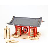 wa-gu-mi Kaminarimon Color Edition &ndash; Wooden 3D Puzzle Model Kit &ndash; DIY Japanese Temple Craft &ndash; No Glue Required &ndash; Cultural Gift &amp; Display Piece