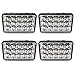 (4 pcs) Rectangle 4x6 inch LED Headlights High Low Beam H4 Plug H4651 H4652 H4656 H4666 H6545 for Peterbil Kenworth Freightinger Ford Probe Chevrolet Oldsmobile Cutlass