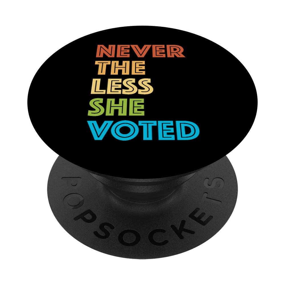 Nasty Woman Votes Shirt Quote Retro Voter Biden Harris 2020 PopSockets Grip and Stand for Phones and Tablets