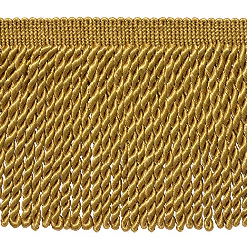 DÃ‰COPRO 5 Yard Value Pack - 6 Inch Long Gold Bullion Fringe Trim, Basic Trim Collection, Style# BFS6 Color: C4 (15 Ft / 4.5 Meters)