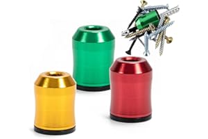 3Pcs Magnetic Screw Ring Holder,Strong Magnetic Bit Holder & Screwdriver Accessory–Universal 1/4 Inch (6.35mm) Hex Magnetic T