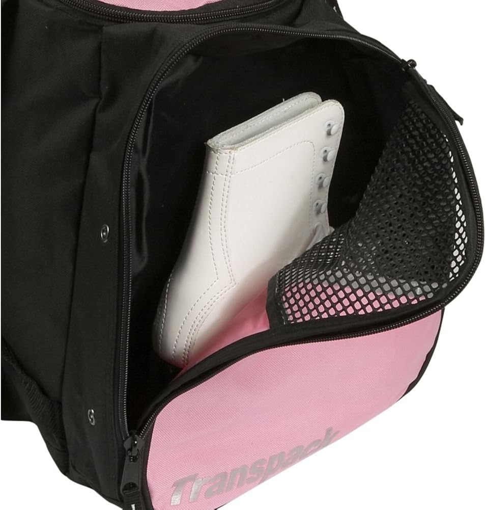 Transpack Solid Color Ice Skate Backpack - Black One Size : Ice Skating Bags : Sports & Outdoors