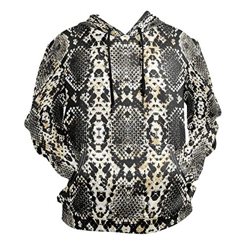 61w2kJo97UL PUXUQU Sudadera con capucha para hombre con estampado de piel de serpiente, manga larga, con capucha y bolsillos PUXUQU Sudadera con capucha para hombre con estampado de piel de serpiente, manga larga, con capucha y bolsillos