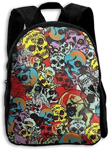 Stylish Children Sugar Skull Candy School Backpack Bookbags Middle Bags Daypack for Boys Girls