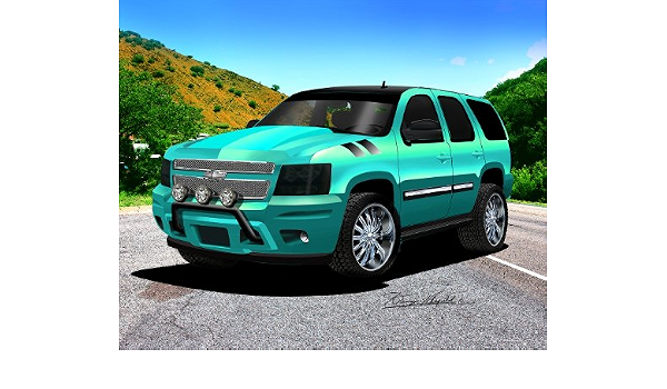 CUSTOM CHEVY TAHOE-LINIER LIME 