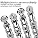 Muscccm Camera Screw, 22 Pcs Tripod Screw Adapter Converter Ring Screw Pack(1/4 male to 1/4 male, 1/4 male to 3/8 male,1/4 female to 3/8 male,1/4 female to 3/8 female,2 pcs1/4 D-ring Screw)