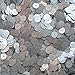 10mm Sequins Flat Round Matte Silver Silk Frost Loose paillettes. Embroidery, arts, crafts, bridal, embellishment. Made in USA