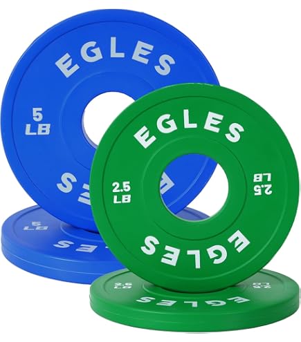 EVERYMATE Lot De 20,4 Kg De Disques De Poids Olympiques Roses Pour Entraînement De Force Et Crossfit, Inserts En Acier Pour Haltères De 5,1 Cm En