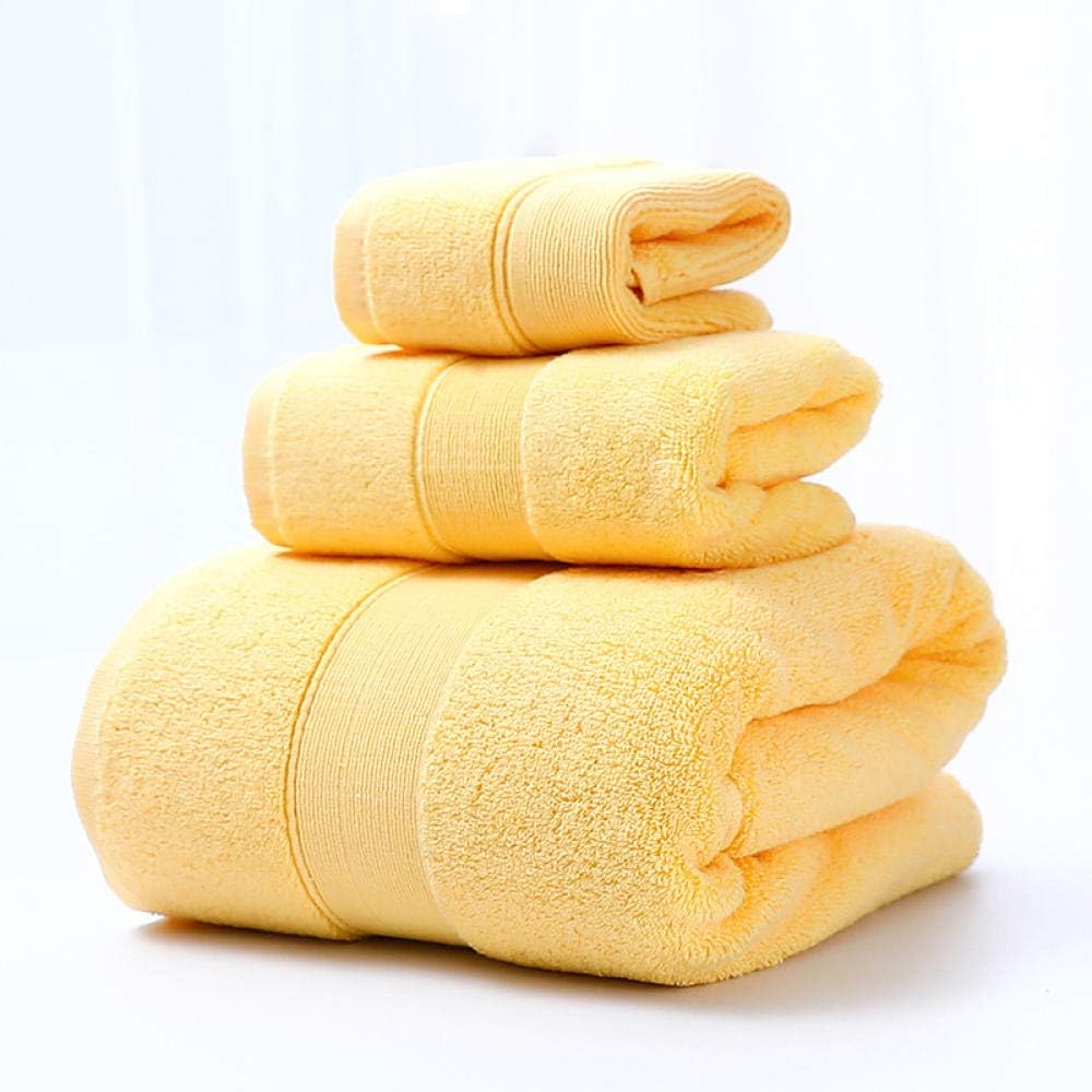 STSJSI Bath towel Cotton bath towel set bath towel square threepiece