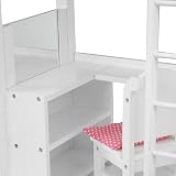 Teamson Kids Loft-Style Bunk Bed Set for 18" Dolls with Chair & Bedding view 8