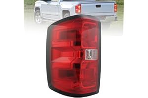 Tail Light Assembly Compatible With 2014-2019 Chevy Silverado 1500/2500/3500 HD GMC Sierra 3500 HD Left Driver Side Brake Rea