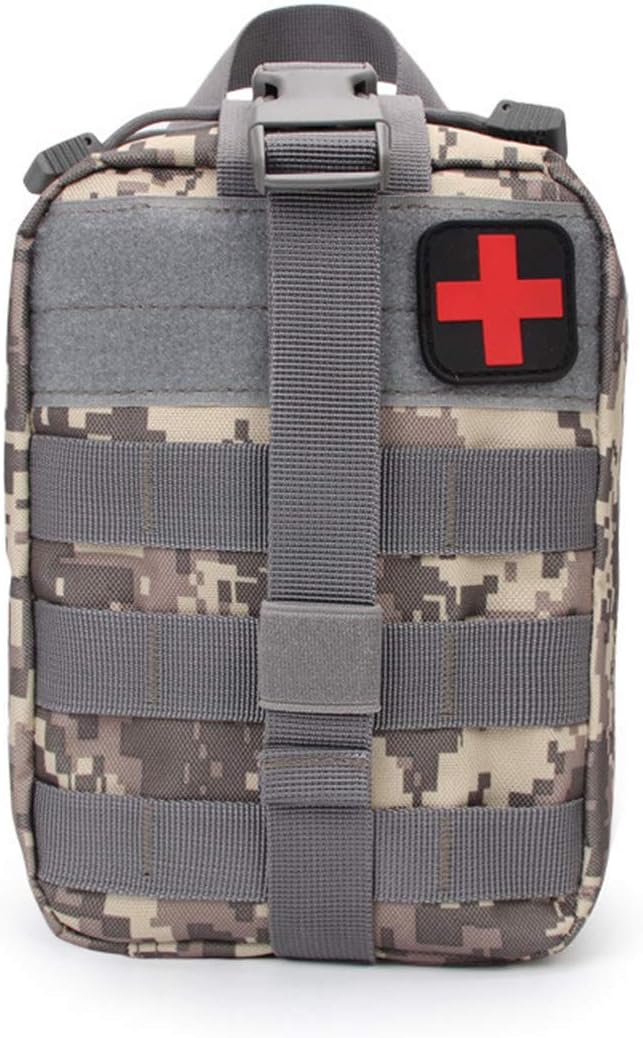 GXYCP First Aid Kit EMT Camouflage Red Cross Medical Bag Molle Outdoor Tools Survival Pack,AUC