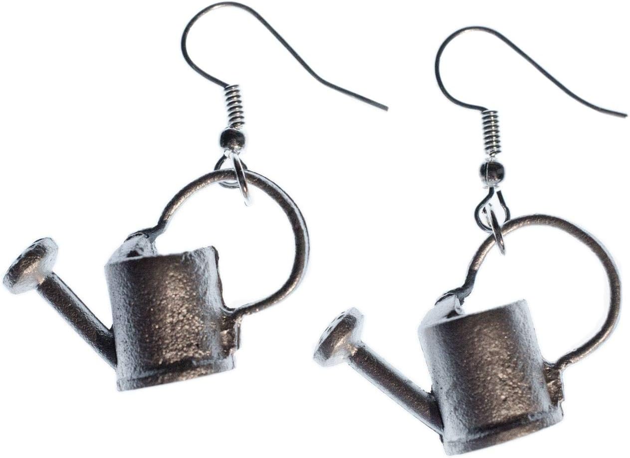 Watering Can Earrings Miniblings Spring Gardening Gardener Garden Flowers Metal