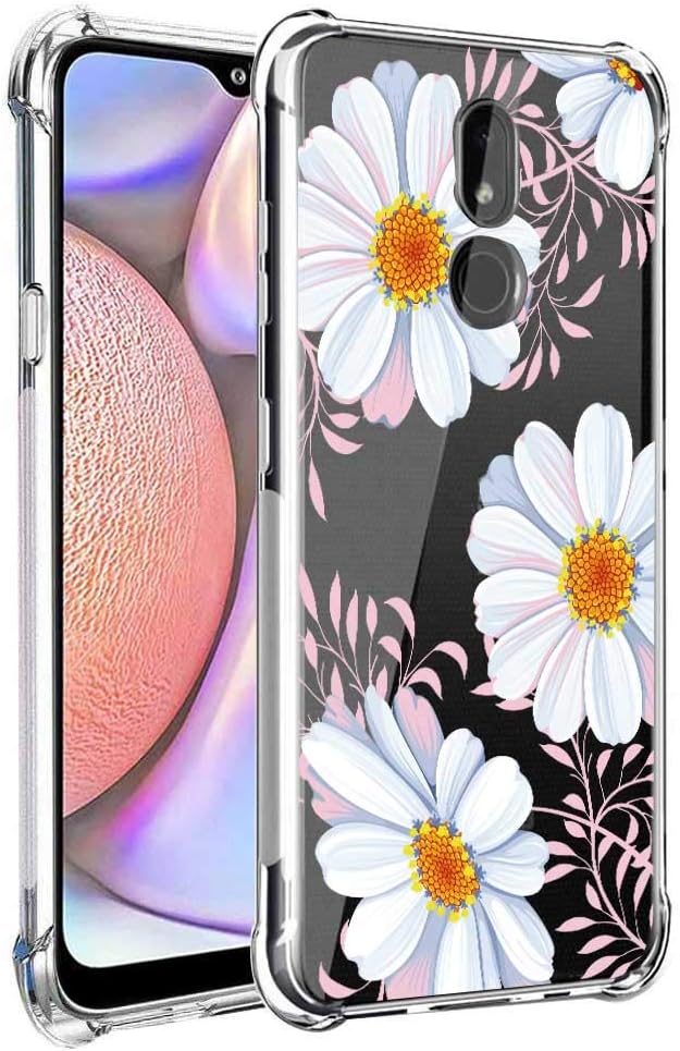 Leychan for Nokia 3V Case,Nokia 3.2 Case, Slim Flexible TPU Airbag Bumper Shock Absorption Rubber Soft Silicone Full Body Protective Case Cover Fit for Nokia 3V/Nokia 3 V (Flower Leaves/Pink)