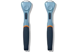 Dollar Shave Club | Razor Handle (2 Pack) Blue | Replacement Razor Blade Handles