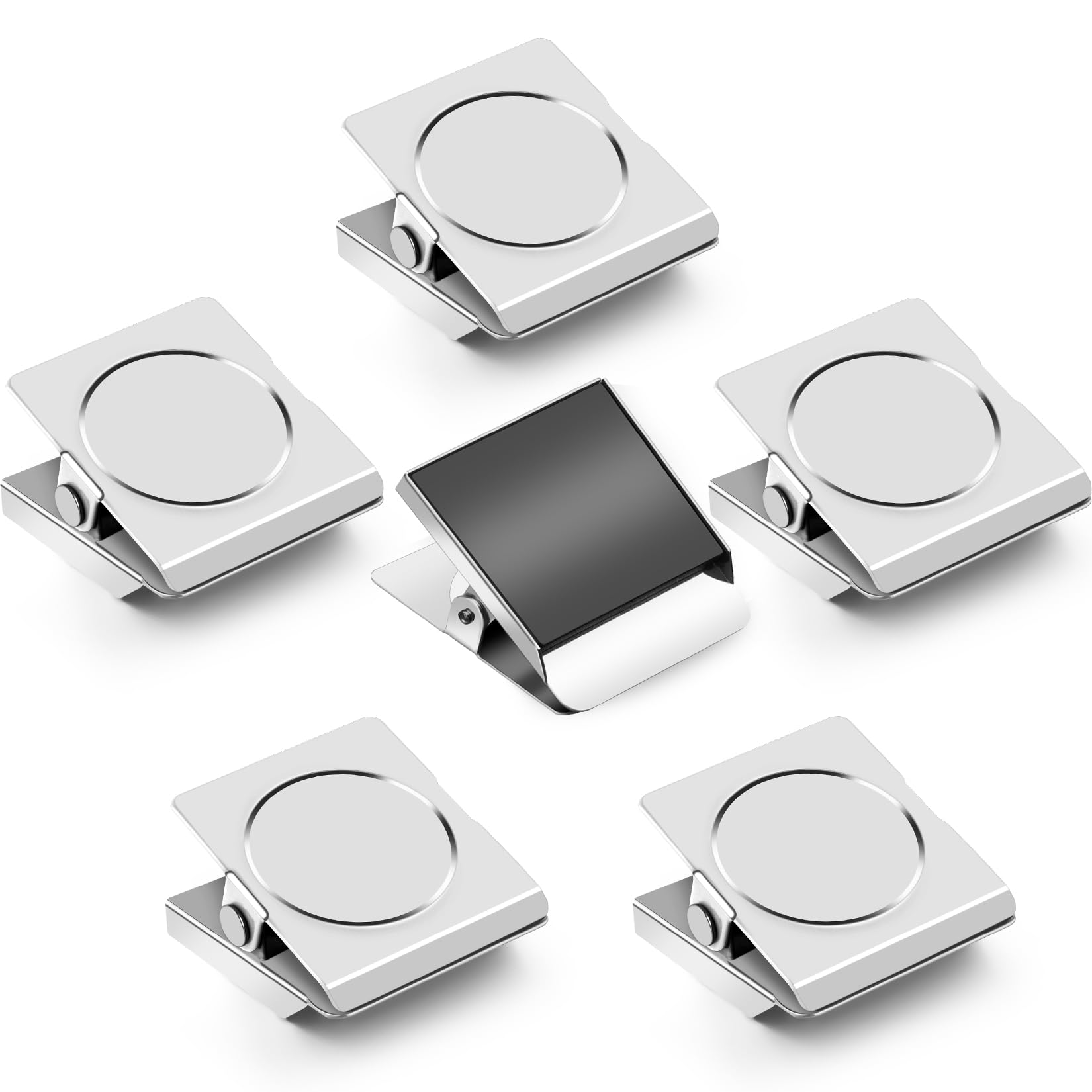 Photo 1 of Grtard 6 Pack Magnetic Clips Heavy Duty, Magnet Clips for Fridge, No-Scratch Magnetic Clip for Refrigerator, Strong Magnets with Clip for Cruise Cabin, Whiteboard, Locker, Note List, Photo Display