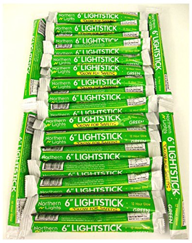 Lot of 20 Emergency Light Sticks 12 Hour Green Disaster Survival Camping Hiking