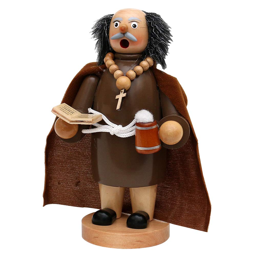 Dekohelden24 Wooden Incense Smoker Monk 521387 19 cm โ image 1
