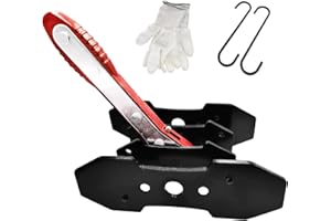 LAJIAOZ Red Brake Caliper Press Tool - Universal Automotive Ratcheting Brake Caliper Compress Piston Spreader Tools and 360 Degree Swing Ratchet Hand Tool for Car Repair and Replace （2 Hangers,Gloves）