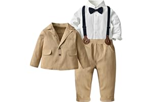 SANGTREE Baby Boys Gentleman Outfits Suits Set, 3 Months - 14 Years
