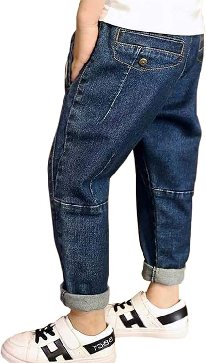Amazon ビートーク キッズ 男の子 ロングパンツ デニム ダメージ ジーンズ ストレッチ 子供服 1 160 ロングパンツ 通販
