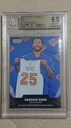 Amazon 1of1 デリック ローズ 16 17 Panini Instant Nba Derrick Rose Knicks Serial 1 1 Black Only 1made アイドル 芸能人グッズ 通販