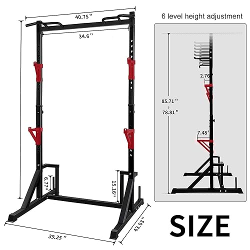 CANPA Multifunction Power Rack with Pull up Bar, Heavy Capacity