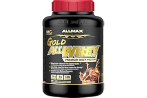 ALLMAX Nutrition - AllWhey Gold - 100% Whey Protein + Premium Whey Protein Isolate - Chocolate - 5 Pound