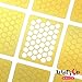 Whats Up Nails - Honeycomb Nail Vinyl Stencils for Nail Art Design (2 Sheets, 24 Stencils Total)